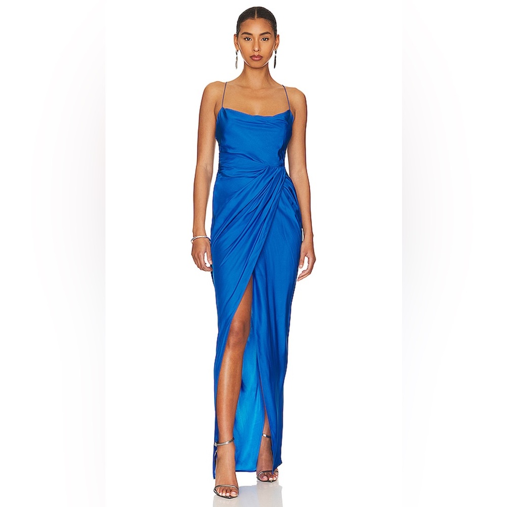 GAUGE81 Shiroi Long Dress in Lapis